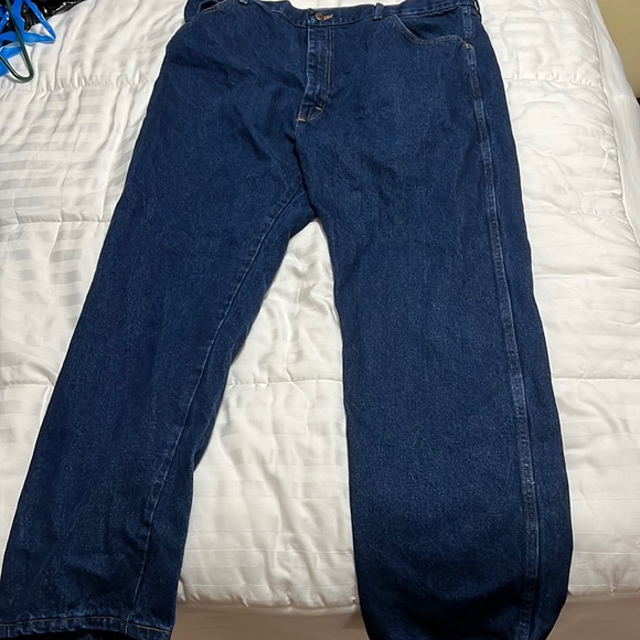 Dark wash boot cut rustler jeans size 42 x 32 - Picture 1 of 1